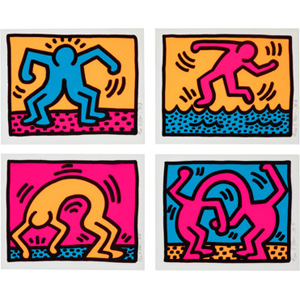 Keith Haring  Pop Shop II (complete portfolio, four works), 1988