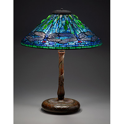 Tiffany Studios Dragonfly Table Lamp, circa 1910 