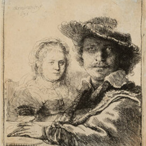 Rembrandt van Rijn (Dutch, 1606-1669) Self-Portrait with Saskia, 1636