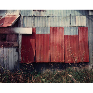 William Christenberry Jr. (American, 1936-2016) Grey and Red Wall, Akron, Alabama, circa 1980s