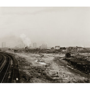 Graham Smith (British, 1947) The Black Path, Clay Lane Furnaces, Derelict Remains of Cargo Fleet Iron Company, South Bank