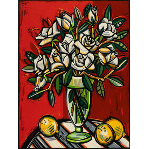 David Bates (American, b. 1952) White Roses, 2007