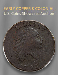 December 30 Early Copper & Colonial US Coins Showcase Auction