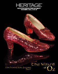 December 7 Hollywood/Entertainment Signature Auction Featuring the Ruby Slippers