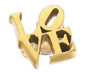 Robert Indiana Gold Ring