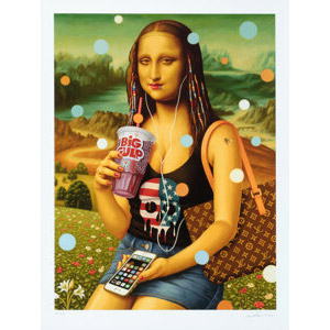 Alex Gross (b. 1968) New Age Mona Lisa, circa 2018