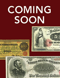 January 26 Winter U.S. Currency Obsolete Bank Notes  Showcase Auction