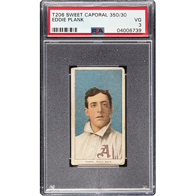 Why Are Hall of Fame Pitcher Eddie Plank's 1909-11 T206 Cards So Hard to Find?