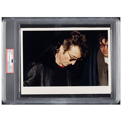 'The Last Known Photo,' John Lennon and Mark David Chapman, The Dakota, New York City, December 8, 1980