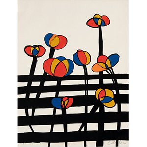 Alexander Calder (1898-1976) Flowers on a Fence, 1972