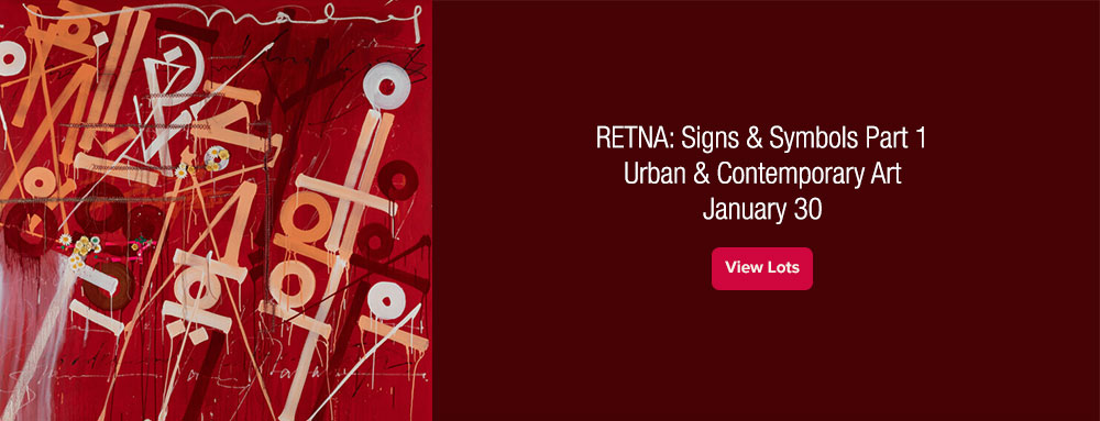 January 30 RETNA: Signs and Symbols Part 1 Urban Art Signature Auction