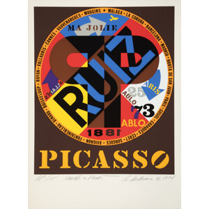 Robert Indiana (1928-2018) Homage to Picasso, 1974