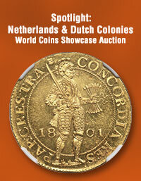 February 3 Spotlight: Netherlands & Dutch Colonies World Coins Showcase Auction