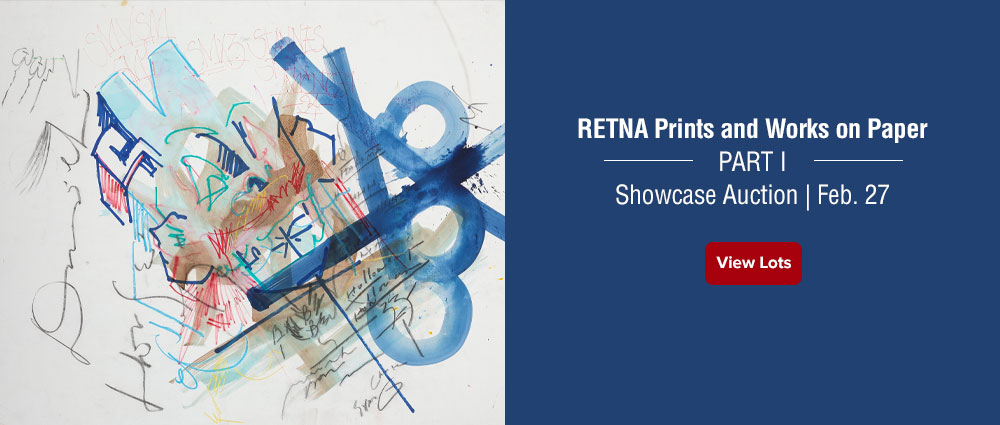 February 27 RETNA Prints and Works on paper Part I Showcase Auction