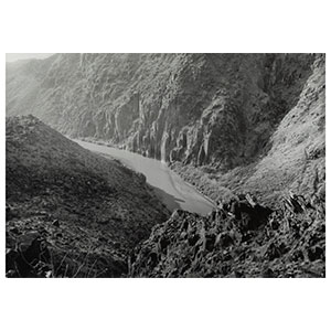 Thomas Joshua Cooper From: The Great River, Rio Grande River Crossings,The Source to the Sea: First view of the Rio Grande, (A Message to Timothy H. O'Sullivan), The Big Hill, The Big Bend, Brewster County, Texas, U.S.A. (diptych), 1996