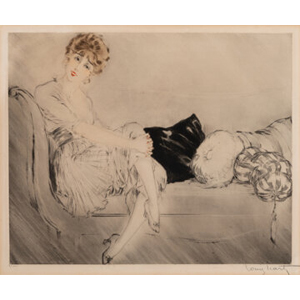 Louis Icart (1888-1950) Le Divan, circa 1914