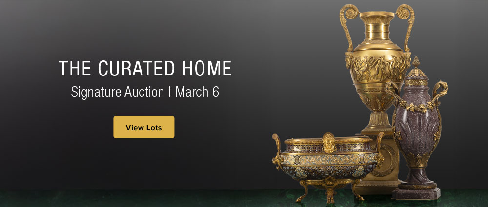 March 6 The Curated Home Decorative Art Signature Auction