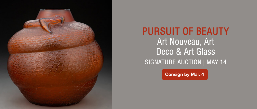   2025 November 21 Pursuit of Beauty: Art Nouveau, Art Deco & Art Glass Signature Auction #8197