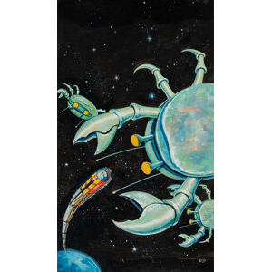 British Artist (20th Century) Space Train paperback cover, 1962