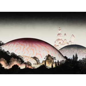 Roger Dean (British, b. 1944) Dome At Night, Roger Dean Fantastic Art Trading Card, 1992