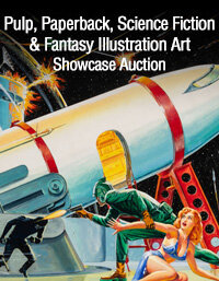 March 26 Pulp, Paperback, Science Fiction & Fantasy  Illustration Art Showcase Auction