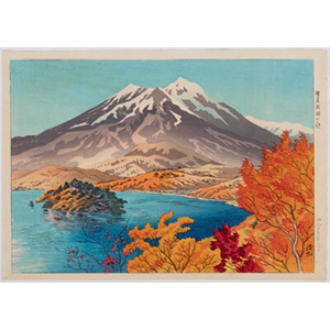 Ito Shinsui (Japanese, 1898-1972) Autumn by Lake Nojiri, from the series Ten Sights of Shinano, Showa 23 (1948)