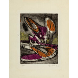 Stanley William Hayter (British, 1901-1988) Night Moth, from Laurels, Number One, 1947