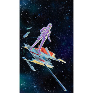 George Schelling (American, b. 1938) The Long Way, Worlds of Tomorrow digest magazine cover, November 1964