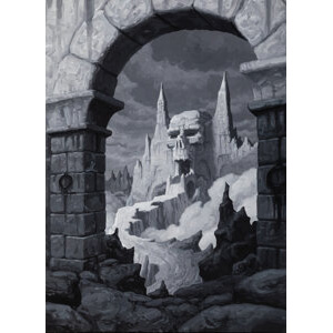 Greg and Tim Hildebrandt (American, 20th Century) Skull Mountain, Sword of Shannara book interior, 1977