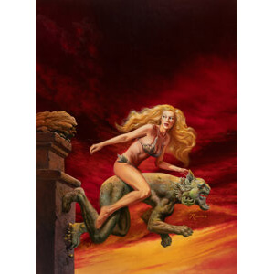 Rowena Morrill (American, 1944-2021) Gargoyle, circa 1990