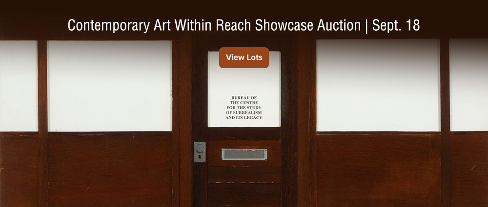 September 18 Contemporary Art Within Reach Showcase Auction