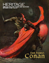 September 12 Frank Frazetta's Conan Comic Art Signature Auction