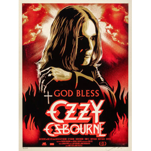 Shepard Fairey (b. 1970) God Bless Ozzy Osbourne, 2011