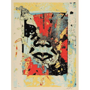 Shepard Fairey (b. 1970) Enhanced Disintegration (Red), 2019
