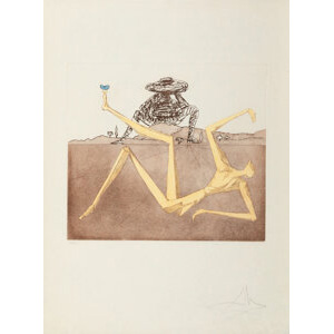 Salvador Dalí (1904-1989) The Heart of Madness, from Historia de Don Quichotte de la Mancha, 1980