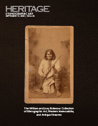 September 13 The William and Joey Ridenour Ethnographic Art, Western Memorabilia, & Antique Firearms Signature Auction