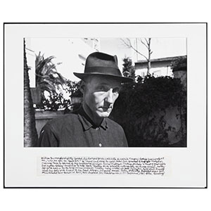 Allen Ginsberg (American, 1926-1997) William Burroughs, 1961