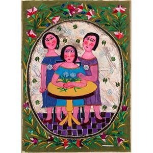 Rodolfo Morales (1925-2001) Three Ladies