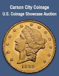 September 22 Carson City Coinage US Coins Showcase Auction