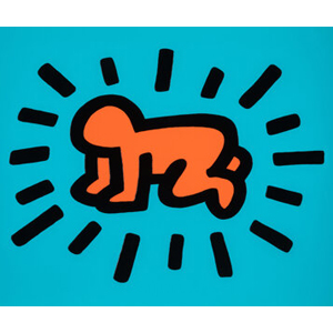 Keith Haring (1958-1990) Radiant Baby, from Icons, 1990