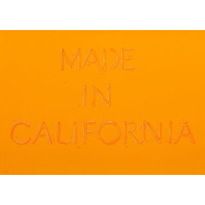 Ed Ruscha (b. 1937) Made in California, 1971
