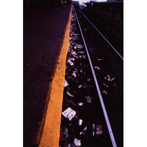 Bruce Davidson (American, b. 1933) Platform Edge and Tracks, Subway, 1980