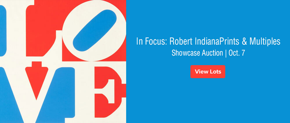 October 13 In Focus: Robert Indiana Prints & Multiples Showcase Auction
