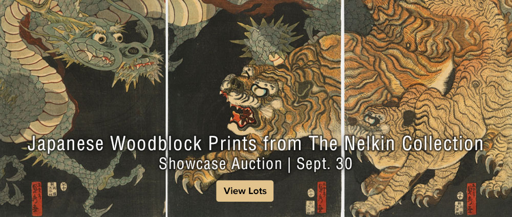 September 30 Japanese Woodblock Prints from The Nelkin Collection  Showcase Auction