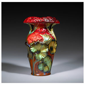 Zsolnay  Geranium Vase, circa 1900