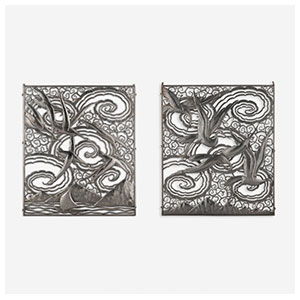 Edgar Brandt Pair of Plaques, circa 1925