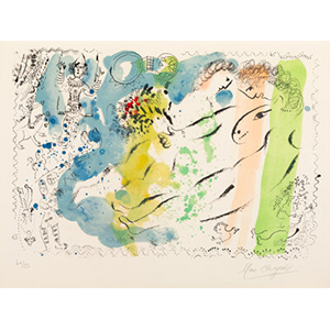 Marc Chagall (1887-1985) Lumiere du cirque, 1969