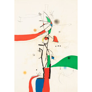 Joan Miró (1893-1983) Demi-mondaine à sa fenêtre, 1975
