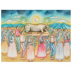Felipe Morales (b. 1959) La Consagracion de Los Toros, 1990