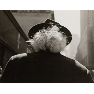 Vivian Maier (American, 1926-2009) Figure in Hat on Street, circa 1950s
